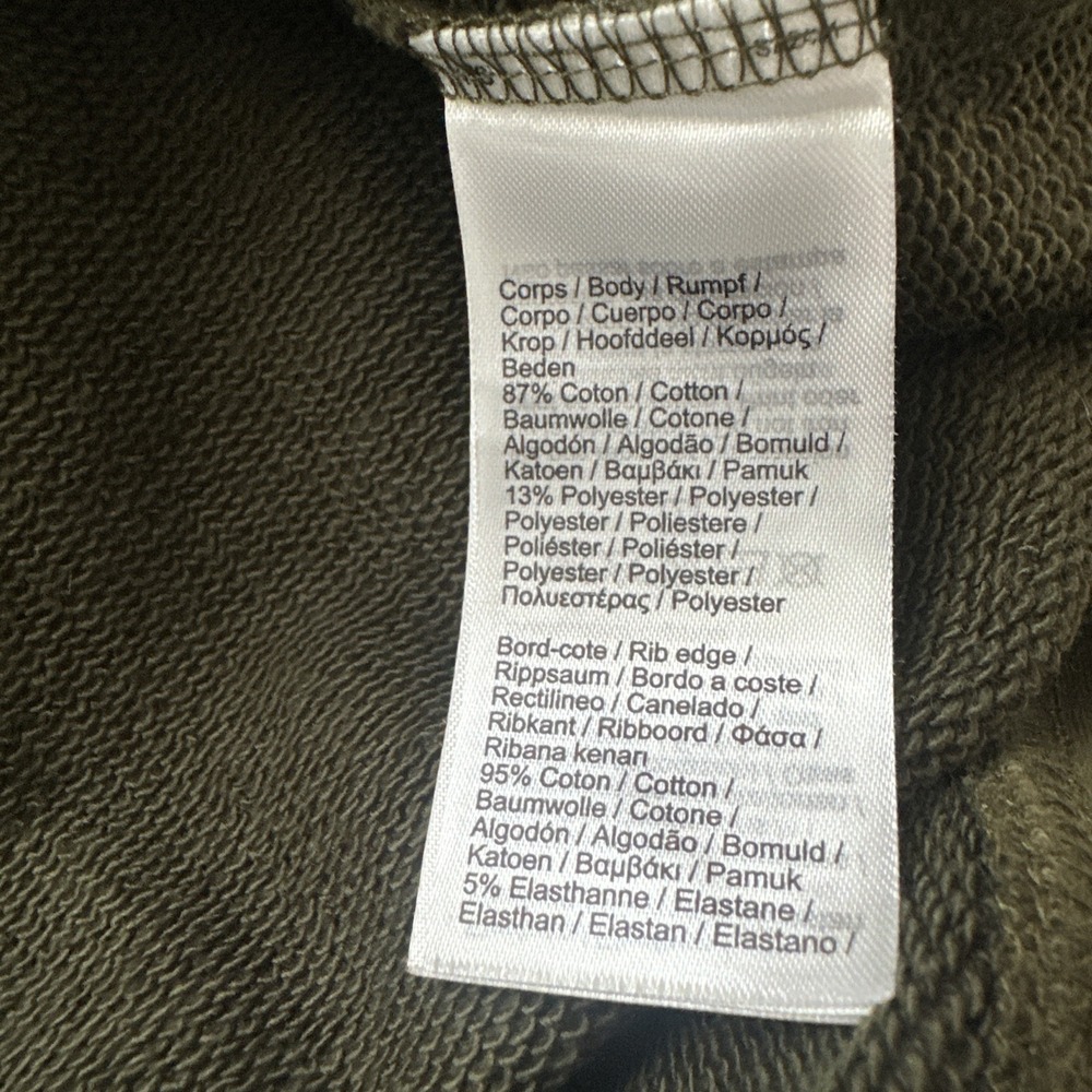 A.P.C. x Lacoste Sweatshirt Unisex Size Medium Olive Green $220 - Picture 6 of 7